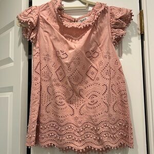 Sea eyelet top